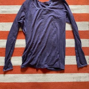 Smart wool purple stripe